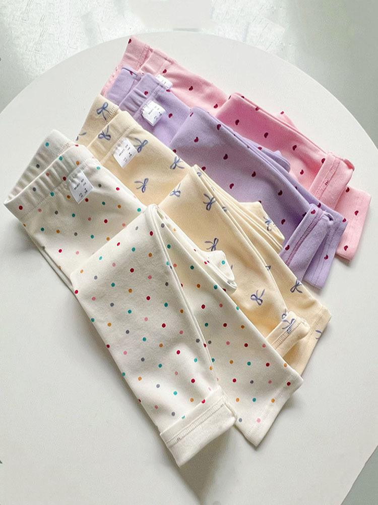 بنطال داخلي بناتي قطن سميك مرن (خريفي/ربيعي)