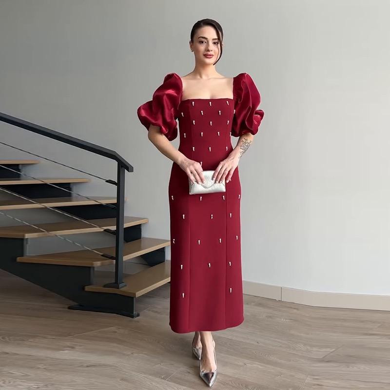 فستان سهرة نسائي طويل