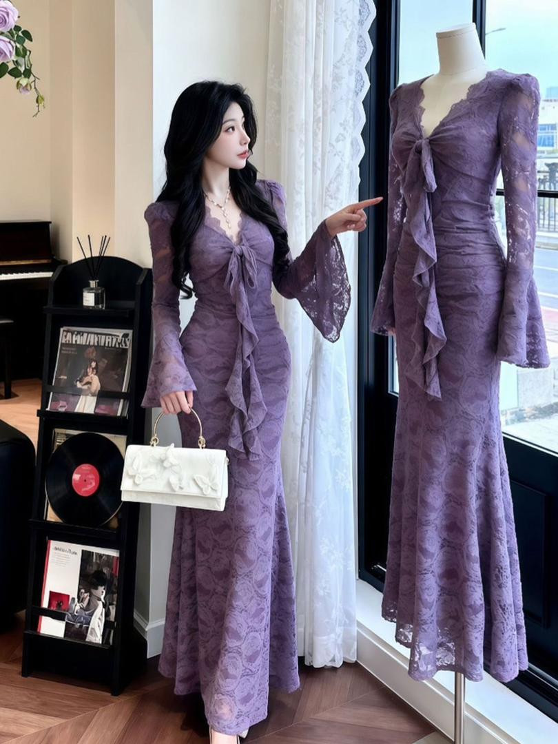 فستان طويل أنيق جداً