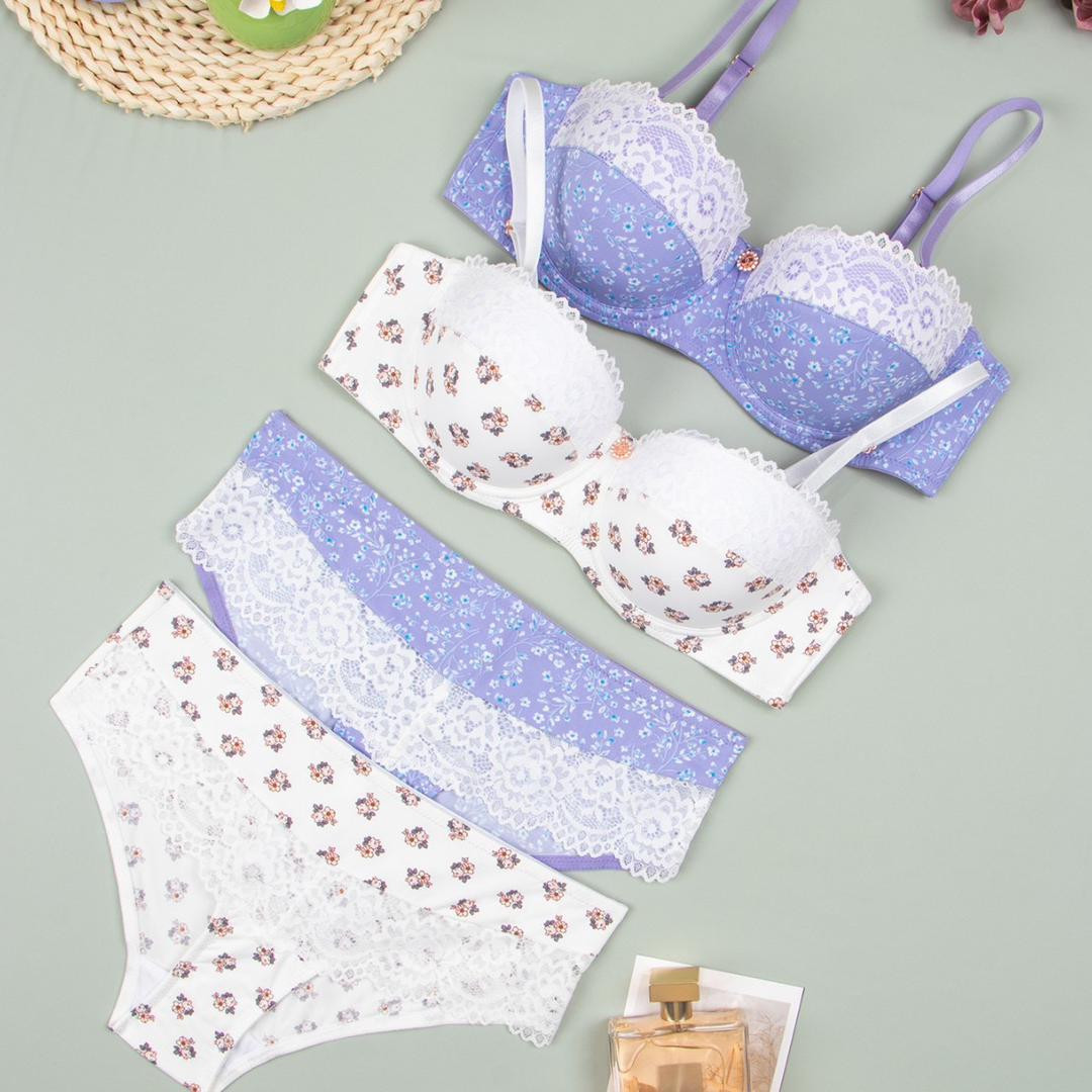 •	طقم نسائي دانتيل ستايل أوروبي/من النايلون سريع الجفاف، رفع وتجميل الصدر |