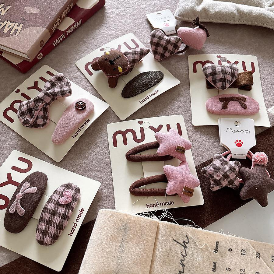 مشابك شعر 3 قطع كيوت وكورية