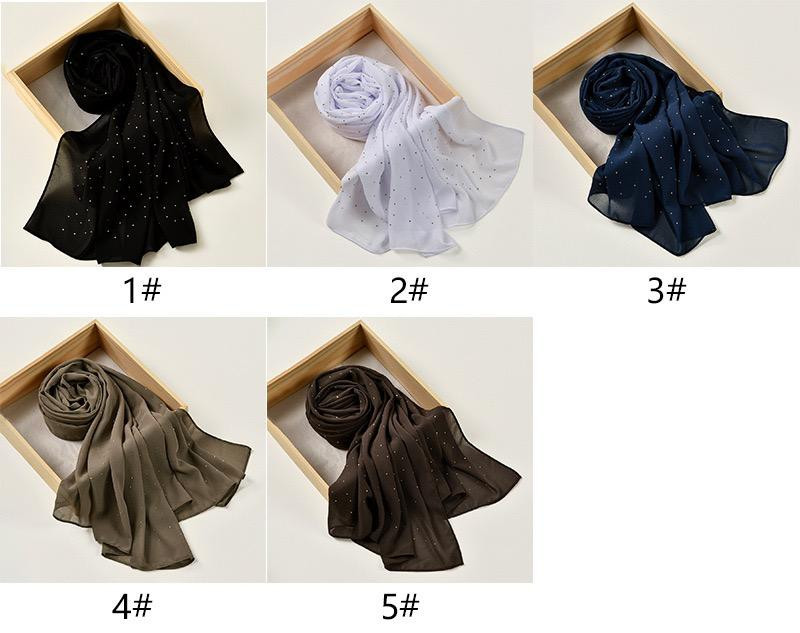 شيلة نسائية مزينة بترتر (موديل جديد لامع)