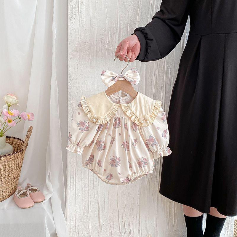 رومبير أطفال  بتصميم اسباني مزين بنقشة زهور للأميرات