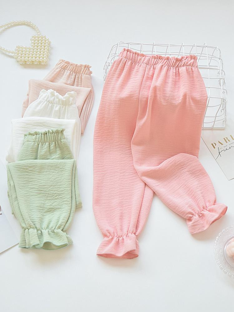 بنطال بناتي 2025 جديد بتصميم على الطراز الكوري (بنتالون فانوس)