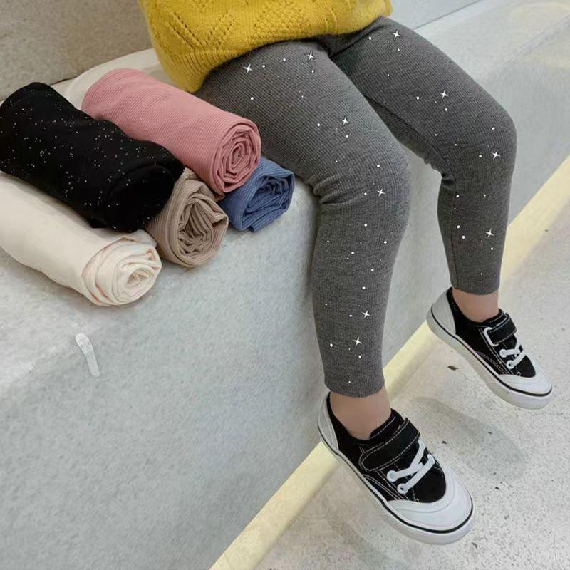 بنطلون بناتي – ليقنز للأطفال – خريفي/ربيعي، متوفر عادي ومبطن