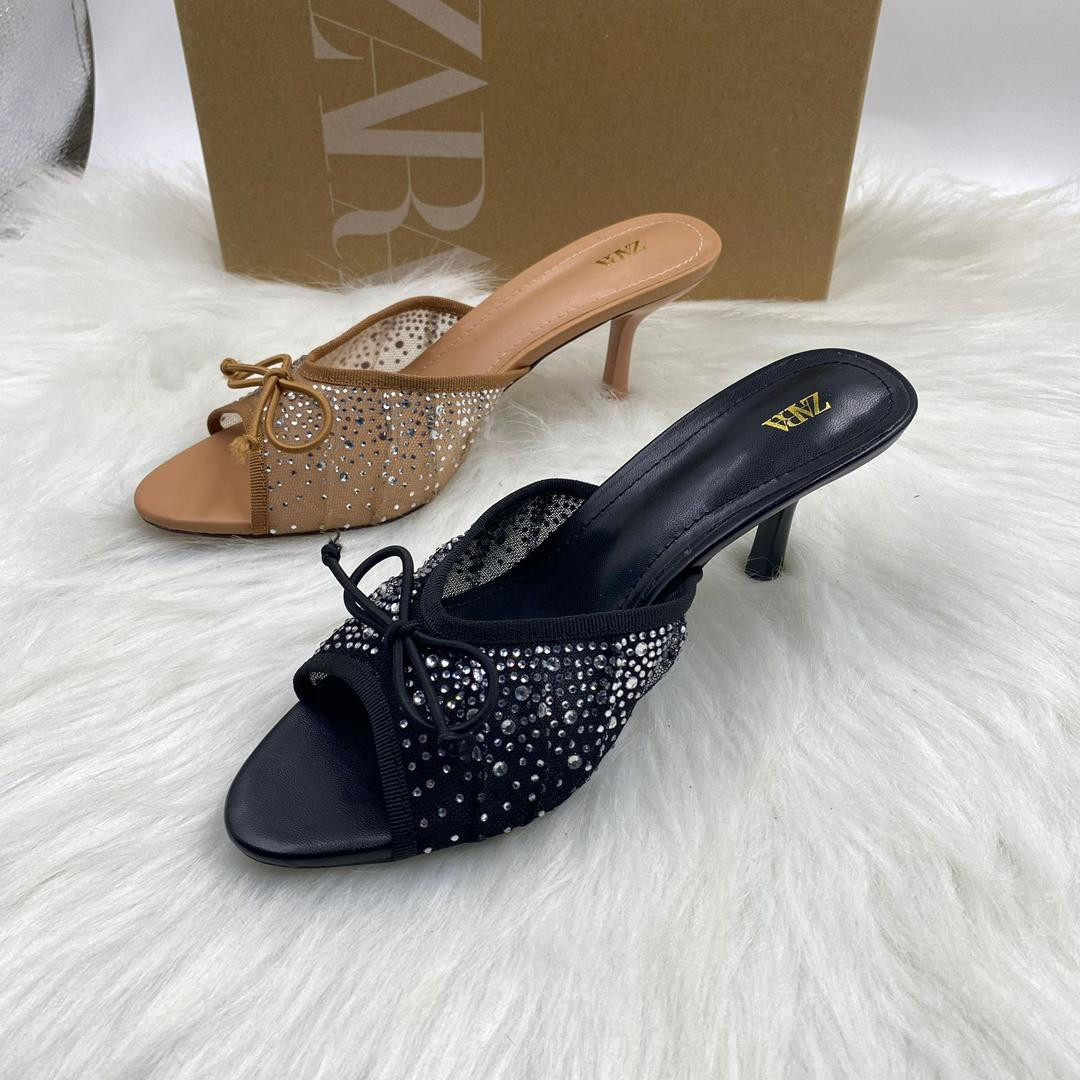 ZARA كعب نسائي ستايل فرنسي