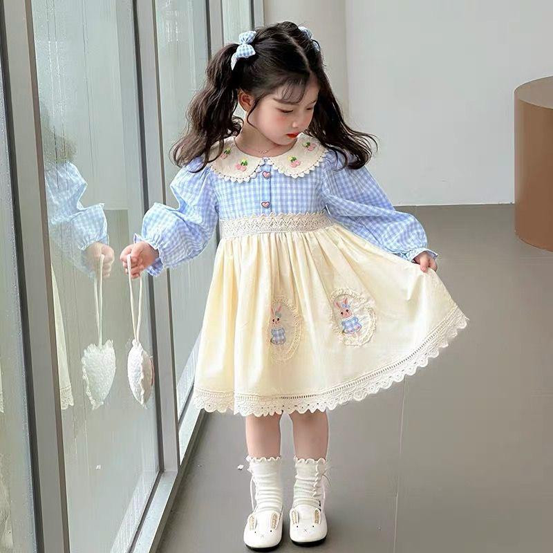 فستان بناتي قطني ناعم