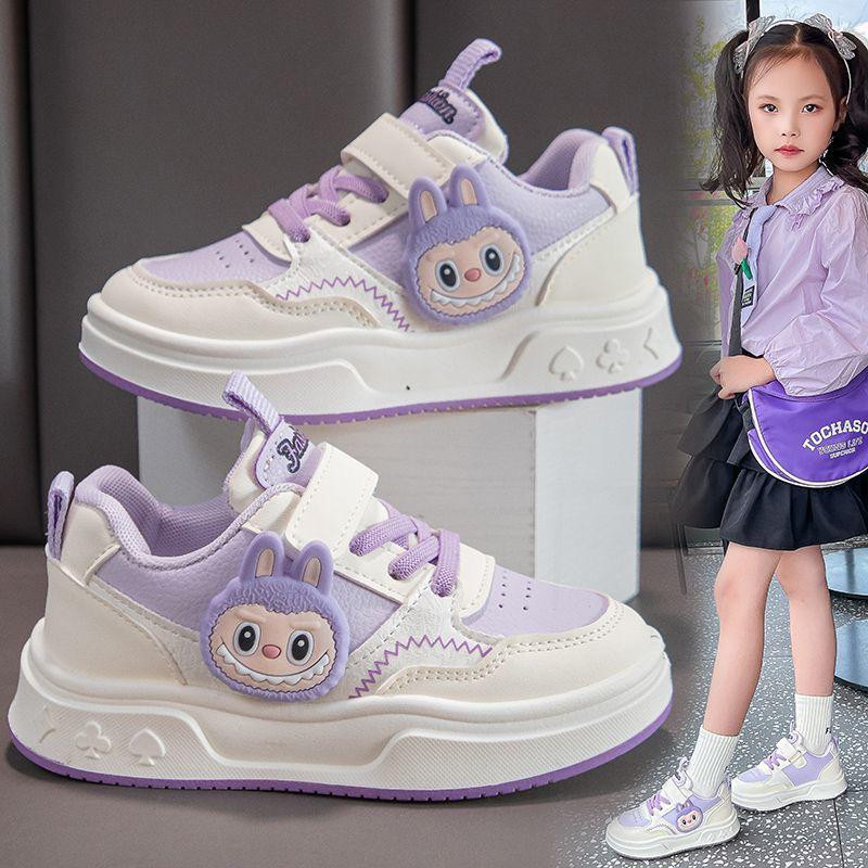 حذاء بناتي من الجلد الصناعي بسطح للتهوية، حذاء رياضي 2025 بنعل لين مناسب للجري والمشي.