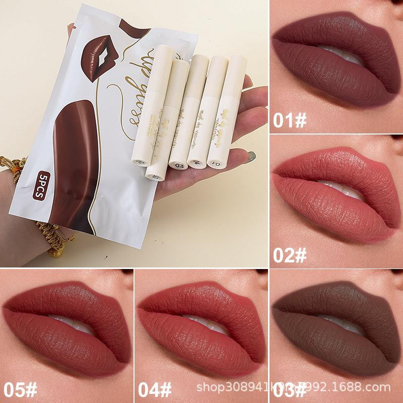 جمال يدوم ولون يثبت ٥ ألوان مطفية بنكهة الشوكولاتة أو الحليب بس