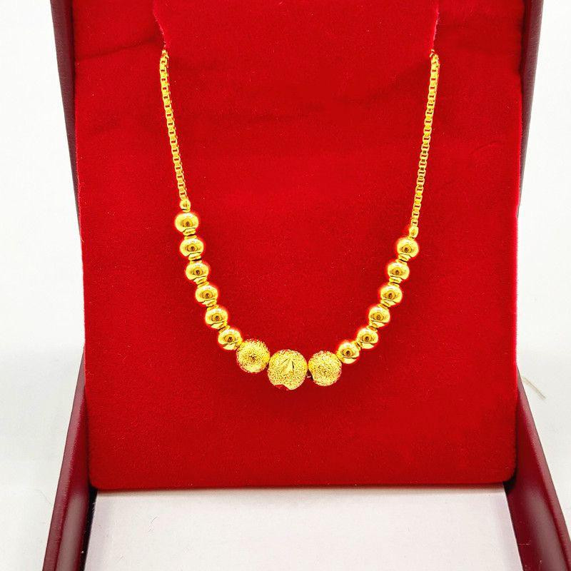 خلخال نسائي مطلي ذهب مع خرزة حظ