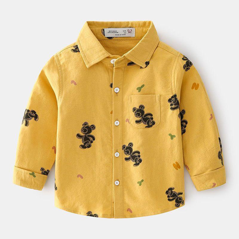 قميص أولاد طويل الأكمام 2025 – تصميم ربيعي