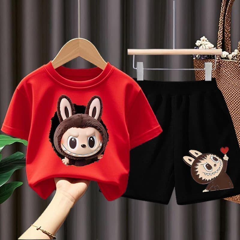 طقم أطفال صيفي Zimomo (تي شيرت + شورت)