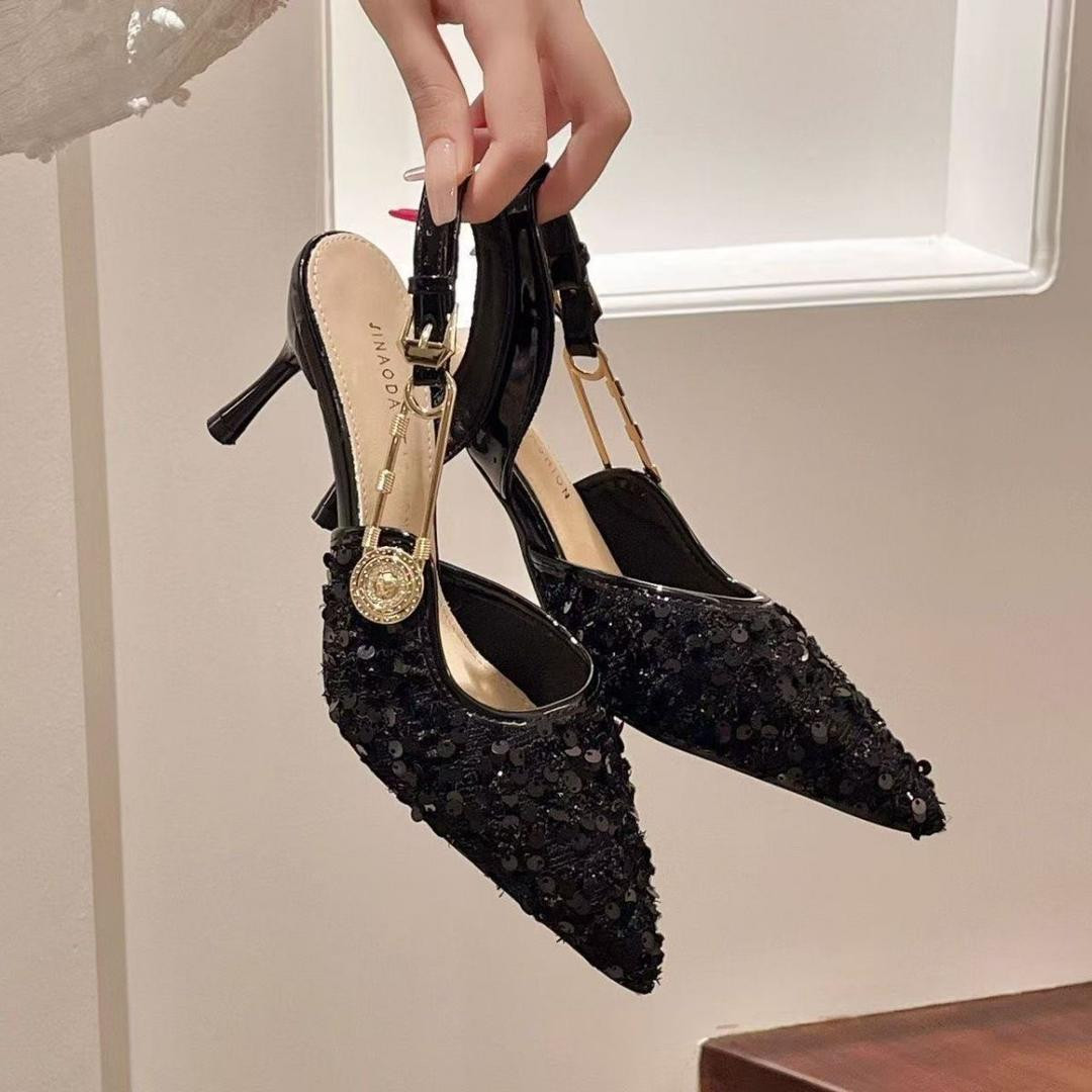 كعب نسائي لامع ستايل كوري