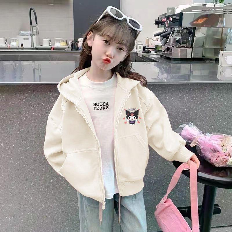 هودي بناتي شتوي – بسحاب أمامي، برسومات كرتونية متنوعة، ستايل واسع كاجوال وعملي)