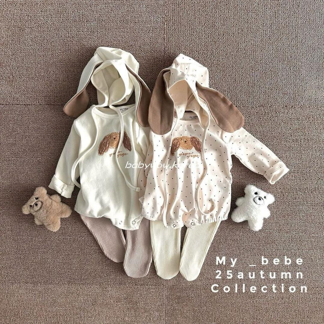 رومبر خريف 2025 قطن كيوت على شكل كلب + قبعه