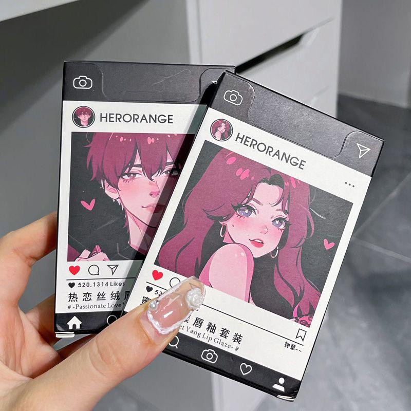 أحمر شفاه كرتوني أنيق (Instagram) بلون مطفي وثبات طويل – عبوة تحتوي على ٥ قطع متنوعة