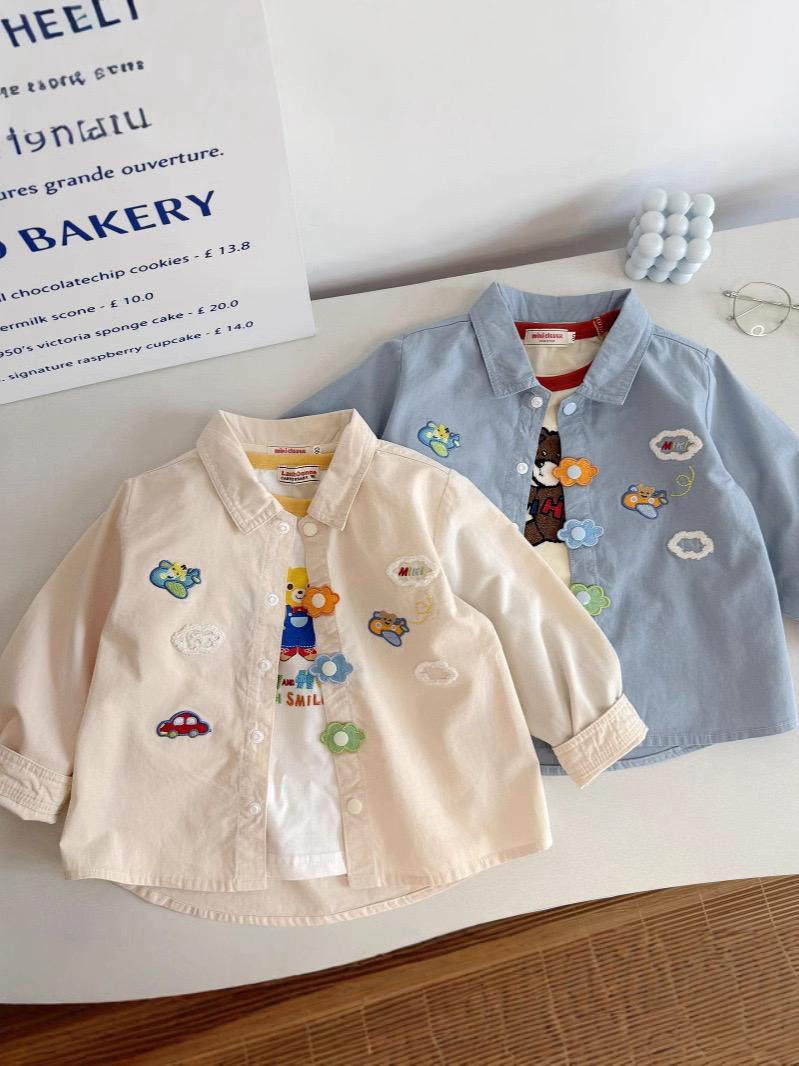 قميص اولاد مطرزة كرتونية