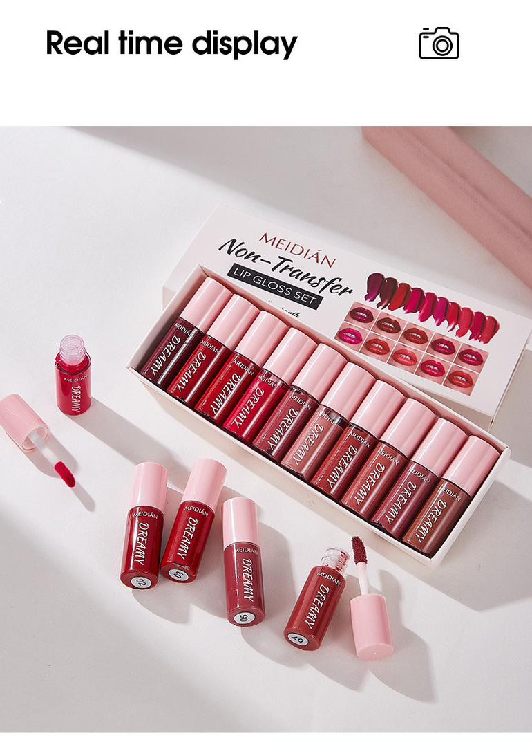 روج #10 لون بني ترابي دافي بخامة فخمة ضد الماء