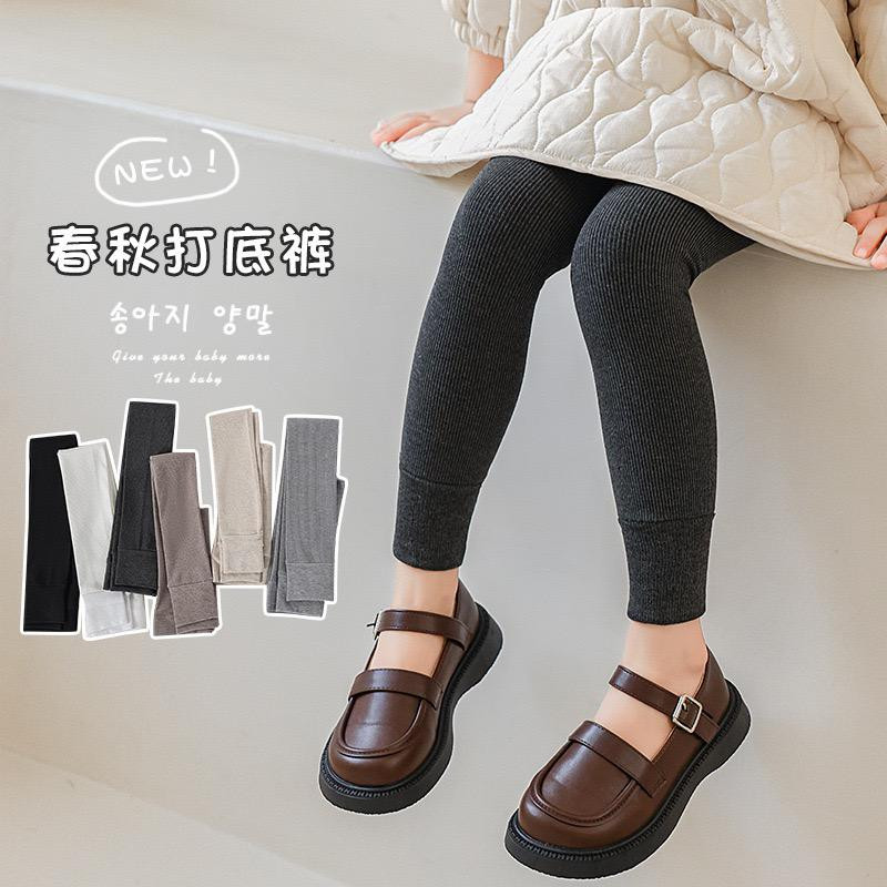 بنطلون بناتي (ليجنغ قطن ربيعي/خريفي – مخطط – مناسب للبس الخارجي)