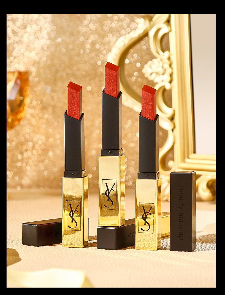 أناقة في كل تفصيلة ? أحمر شفاه ايفا سان لوران حريري غير لامع يمنحك لمسة فخمة وثبات يدوم