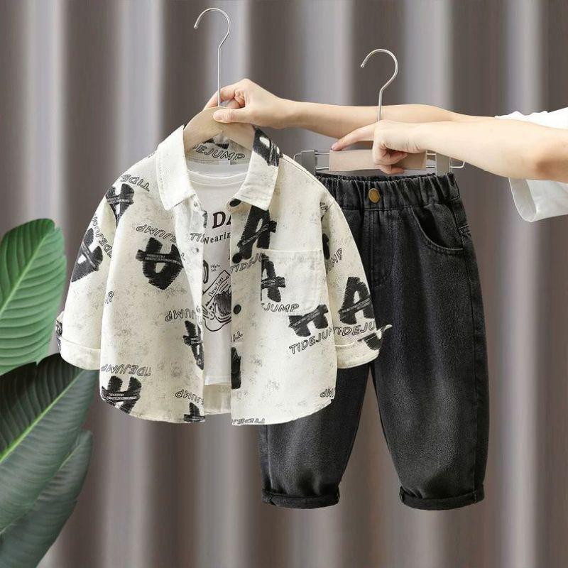 بدلة أولاد 2025 طقم كوري أنيق قطعتين