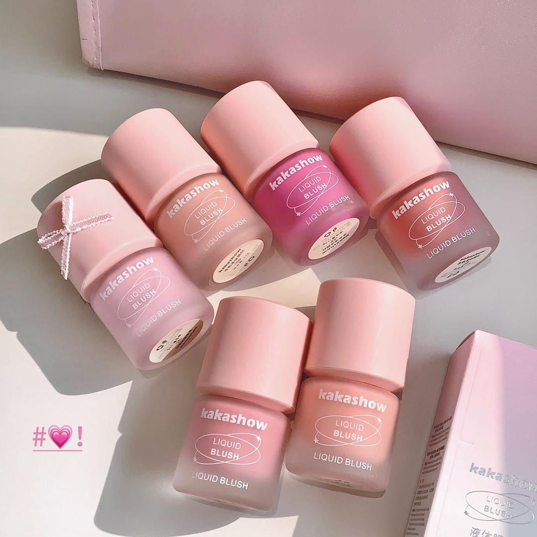 أحمر الخدود السائل من Kakasho متوفر بـ 6 ألوان جذابة تناسب كل إطلالة
